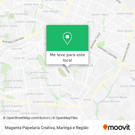 Magenta Papelaria Criativa mapa