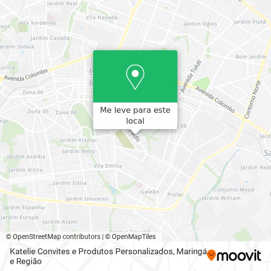 Katelie Convites e Produtos Personalizados mapa