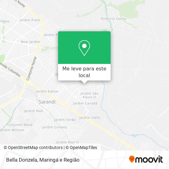 Bella Donzela mapa