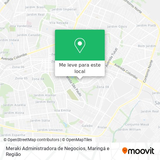 Meraki Administradora de Negocios mapa