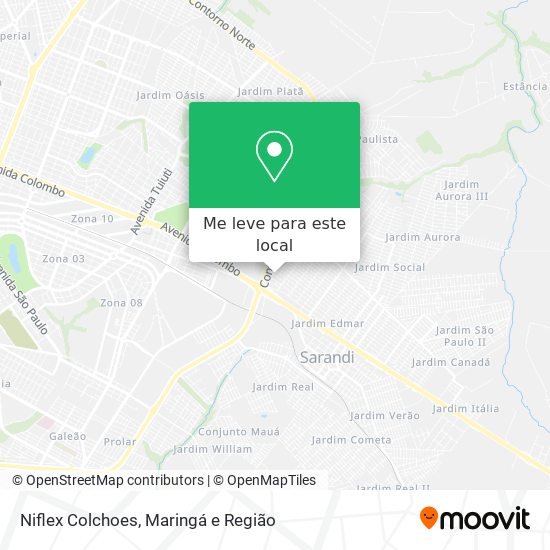 Niflex Colchoes mapa