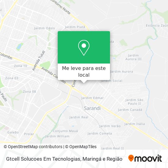 Gtcell Solucoes Em Tecnologias mapa