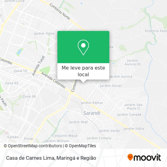 Casa de Carnes Lima mapa