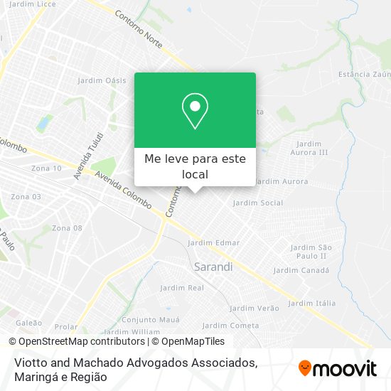 Viotto and Machado Advogados Associados mapa