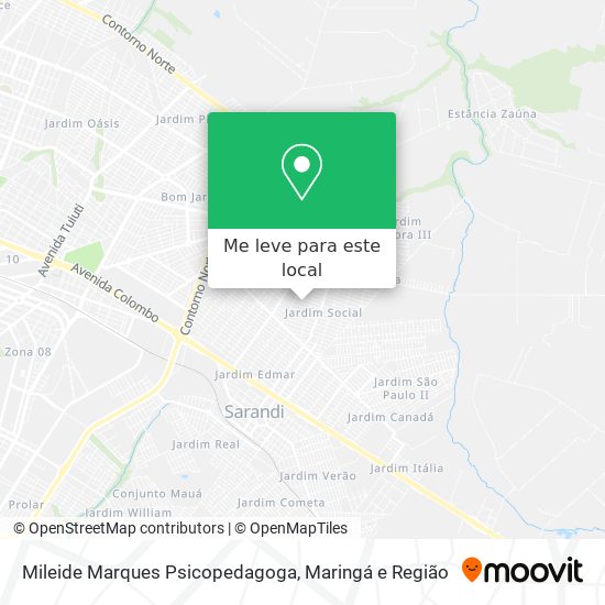 Mileide Marques Psicopedagoga mapa