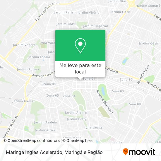 Maringa Ingles Acelerado mapa