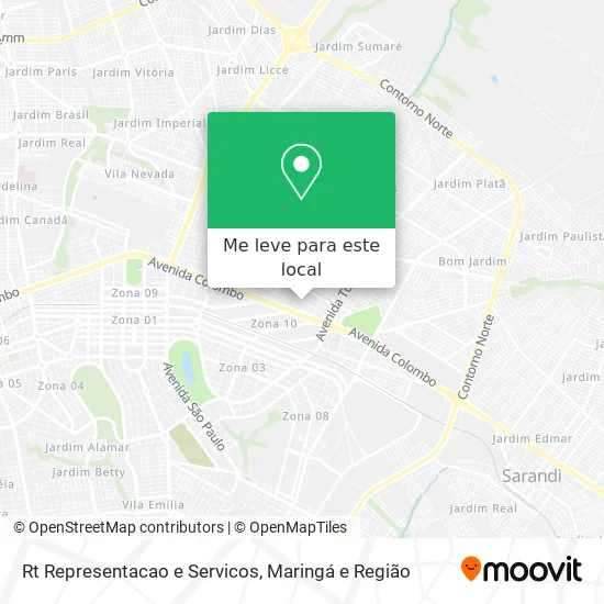 Rt Representacao e Servicos mapa