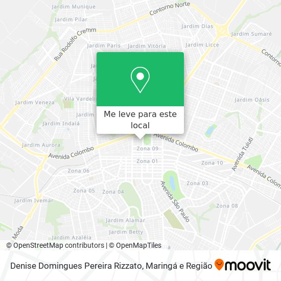 Denise Domingues Pereira Rizzato mapa