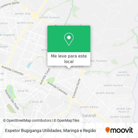 Espetor Bugiganga Utilidades mapa