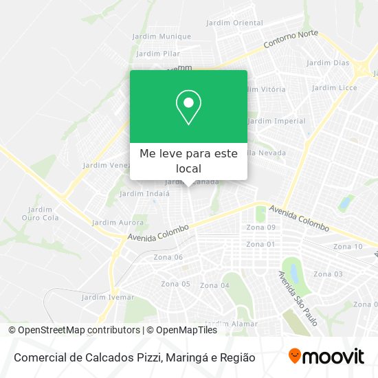 Comercial de Calcados Pizzi mapa