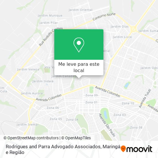 Rodrigues and Parra Advogado Associados mapa