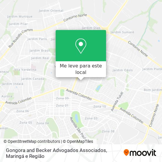 Gongora and Becker Advogados Associados mapa