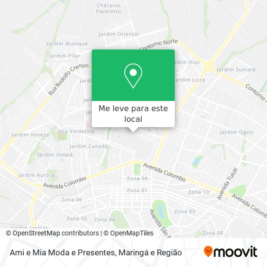 Ami e Mia Moda e Presentes mapa