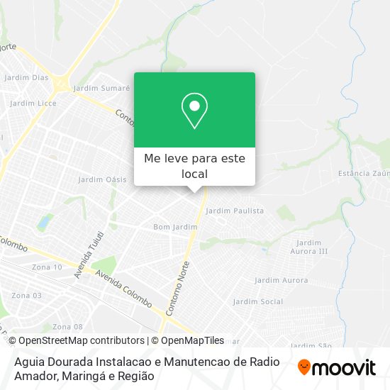 Aguia Dourada Instalacao e Manutencao de Radio Amador mapa