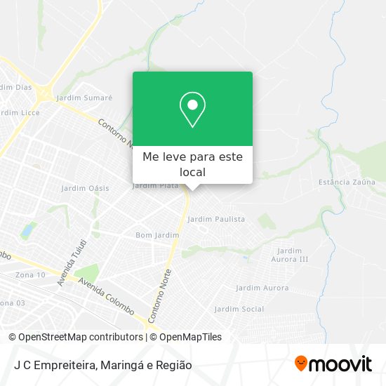 J C Empreiteira mapa