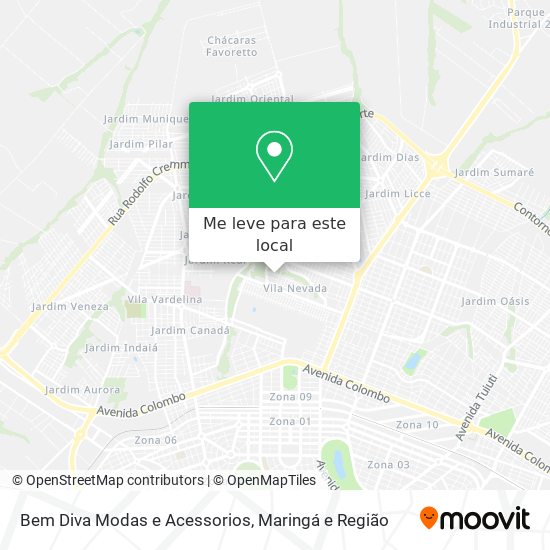 Bem Diva Modas e Acessorios mapa