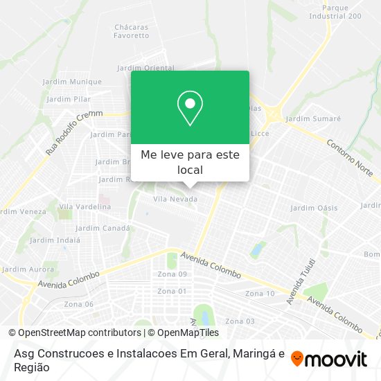 Asg Construcoes e Instalacoes Em Geral mapa