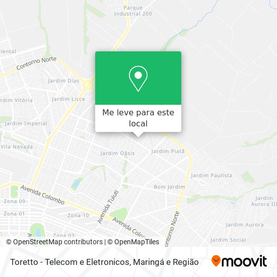 Toretto - Telecom e Eletronicos mapa