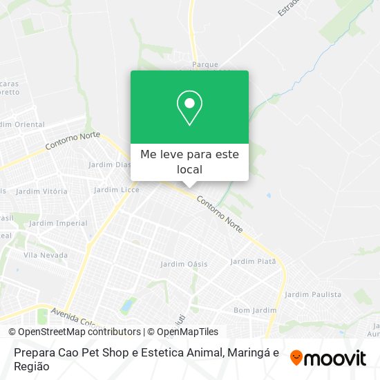 Prepara Cao Pet Shop e Estetica Animal mapa