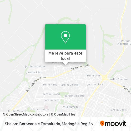 Shalom Barbearia e Esmalteria mapa