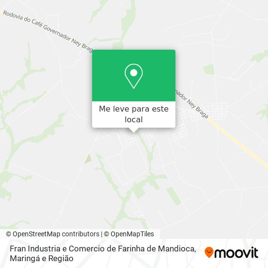 Fran Industria e Comercio de Farinha de Mandioca mapa