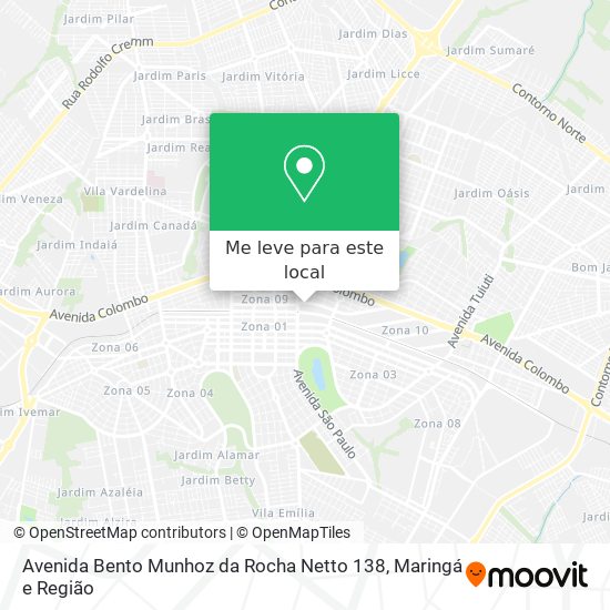 Avenida Bento Munhoz da Rocha Netto 138 mapa