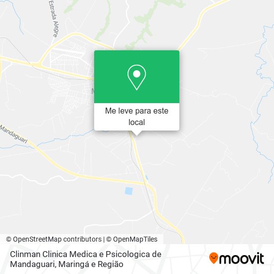 Clinman Clinica Medica e Psicologica de Mandaguari mapa