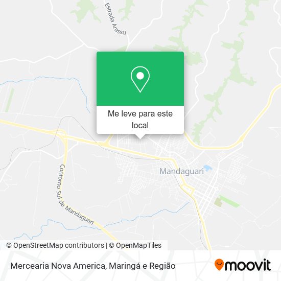 Mercearia Nova America mapa