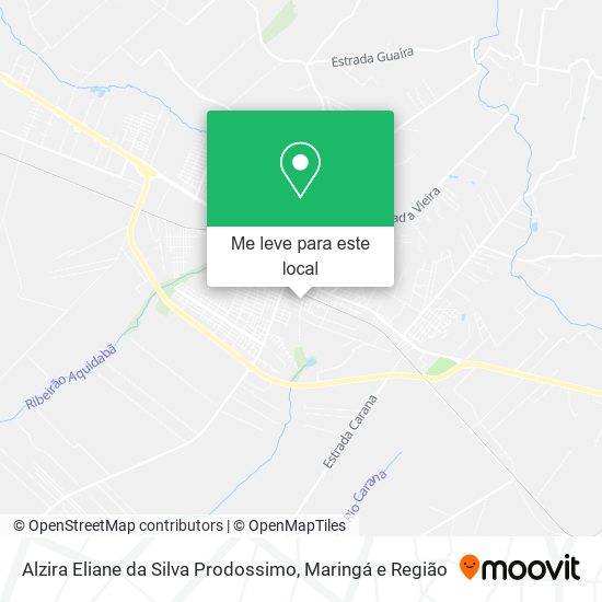 Alzira Eliane da Silva Prodossimo mapa