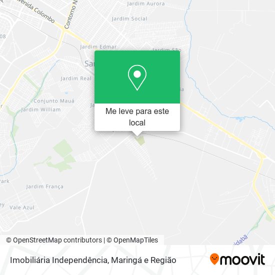 Imobiliária Independência mapa