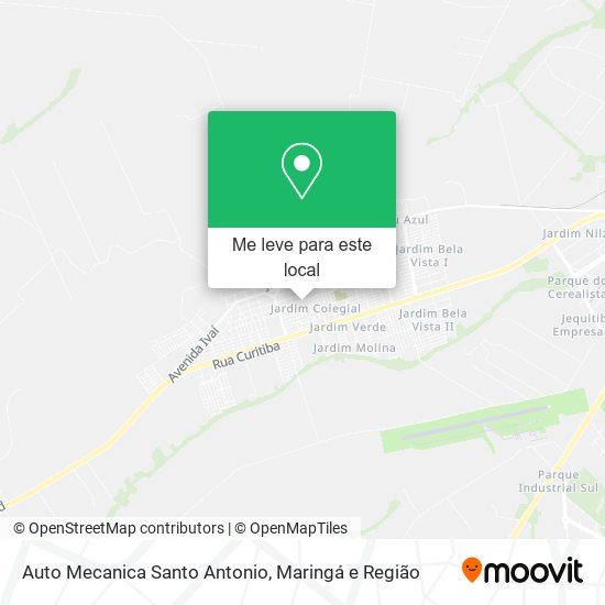 Auto Mecanica Santo Antonio mapa