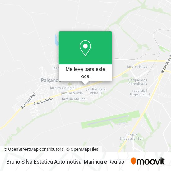 Bruno Silva Estetica Automotiva mapa