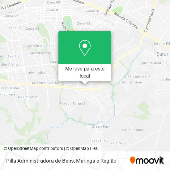 Pilla Administradora de Bens mapa