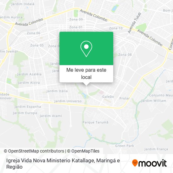 Igreja Vida Nova Ministerio Katallage mapa