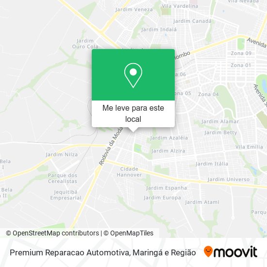 Premium Reparacao Automotiva mapa