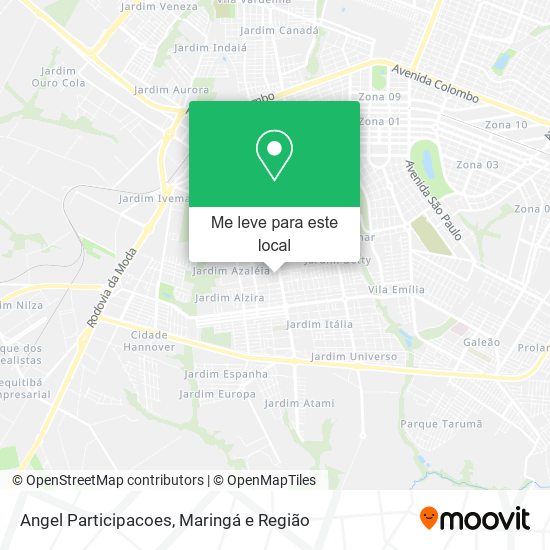 Angel Participacoes mapa