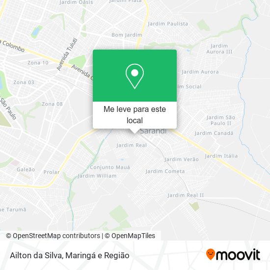 Ailton da Silva mapa