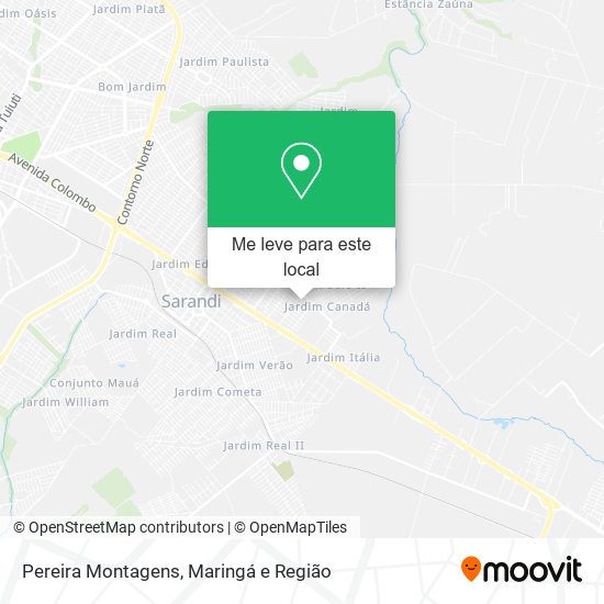 Pereira Montagens mapa