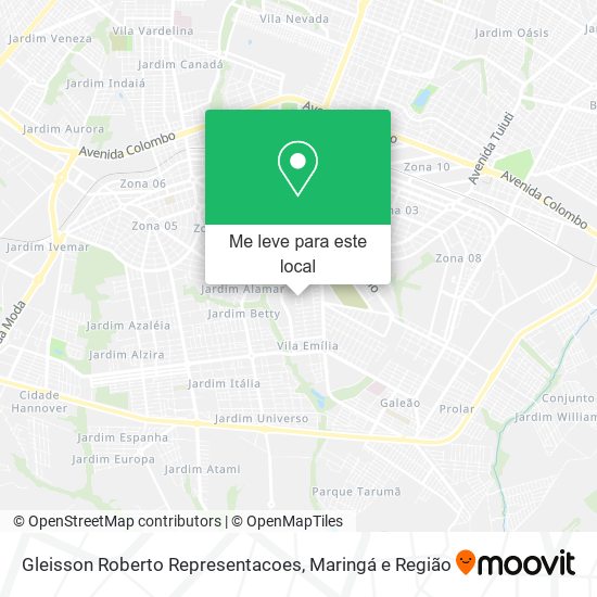 Gleisson Roberto Representacoes mapa