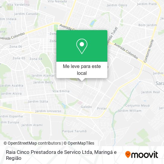 Raia Cinco Prestadora de Servico Ltda mapa