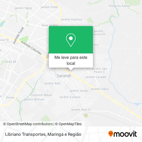 Libriano Transportes mapa