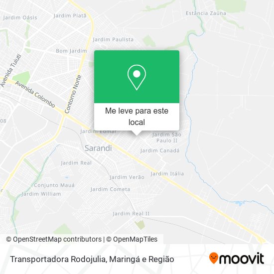 Transportadora Rodojulia mapa