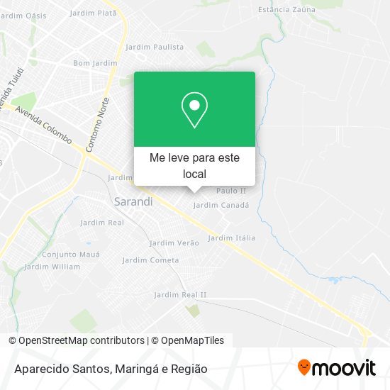 Aparecido Santos mapa