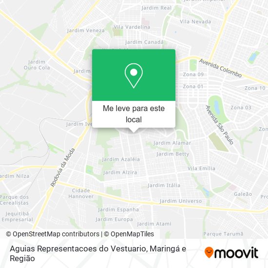 Aguias Representacoes do Vestuario mapa