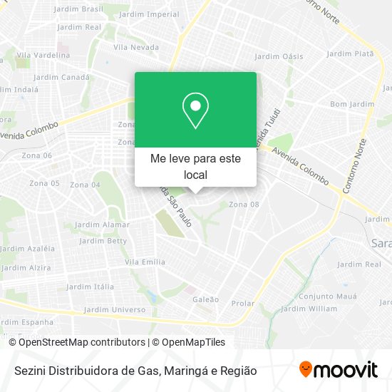 Sezini Distribuidora de Gas mapa