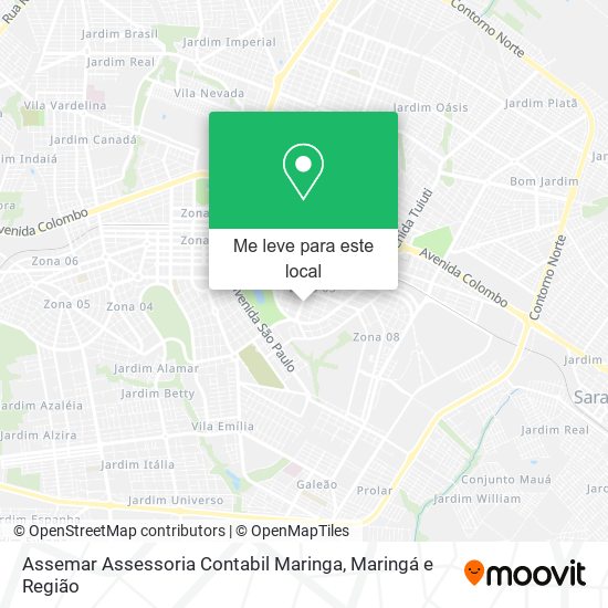 Assemar Assessoria Contabil Maringa mapa