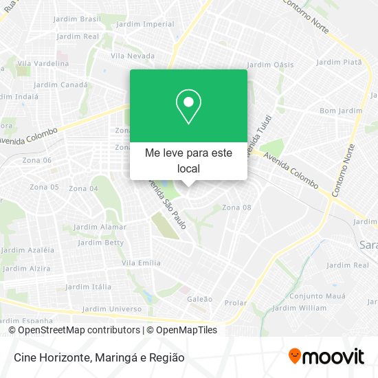 Cine Horizonte mapa