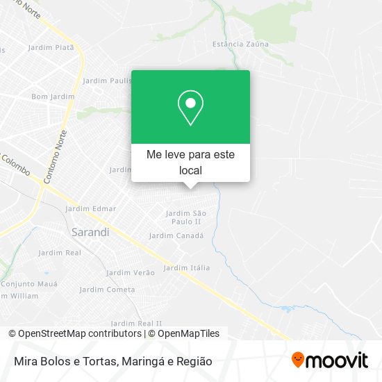 Mira Bolos e Tortas mapa