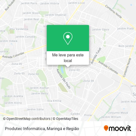 Produtec Informática mapa