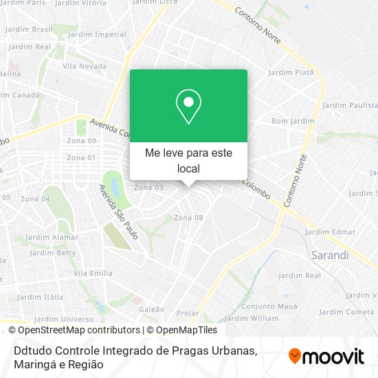 Ddtudo Controle Integrado de Pragas Urbanas mapa